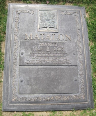 Mamie Matalon Gravesite
