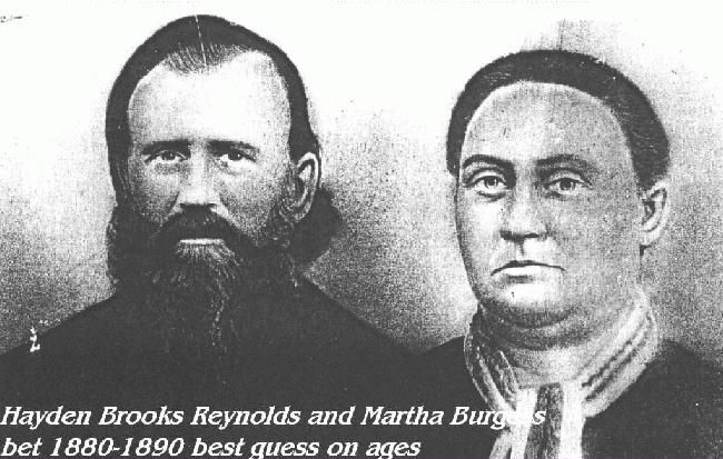 Hayden Brooks Reynolds & Martha E. Burgess;Bates co,MO