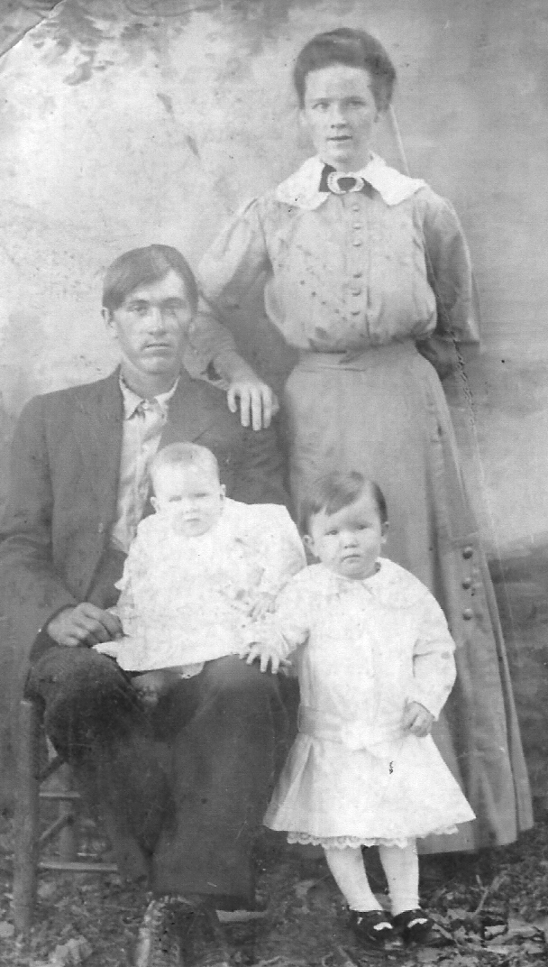 Bert and Lizzie Watkins and Children
