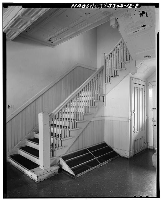 8. FIRST FLOOR, CENTRAL STAIRWAY, LOOKING SOUTHEAST -...