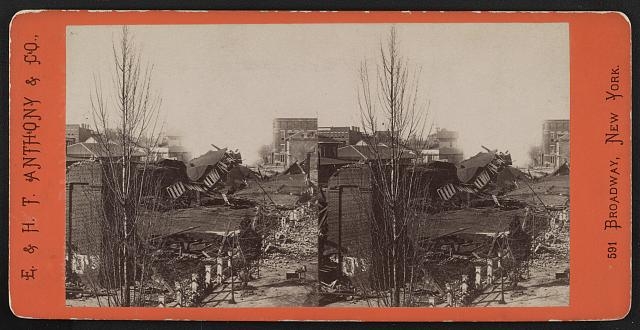 Ruins of railroad depot, Atlanta, Ga.