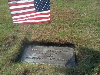 Albert T. Kleppinger grave stone