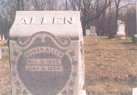 Haman Allen gravestone