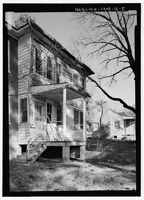 Oblique view from southwest porch (rear porch) - Blue...