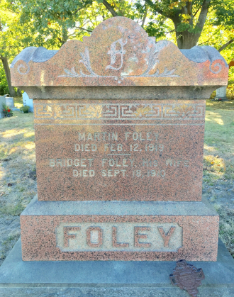 Delia Irene (Foley) Brogan --gravestone
