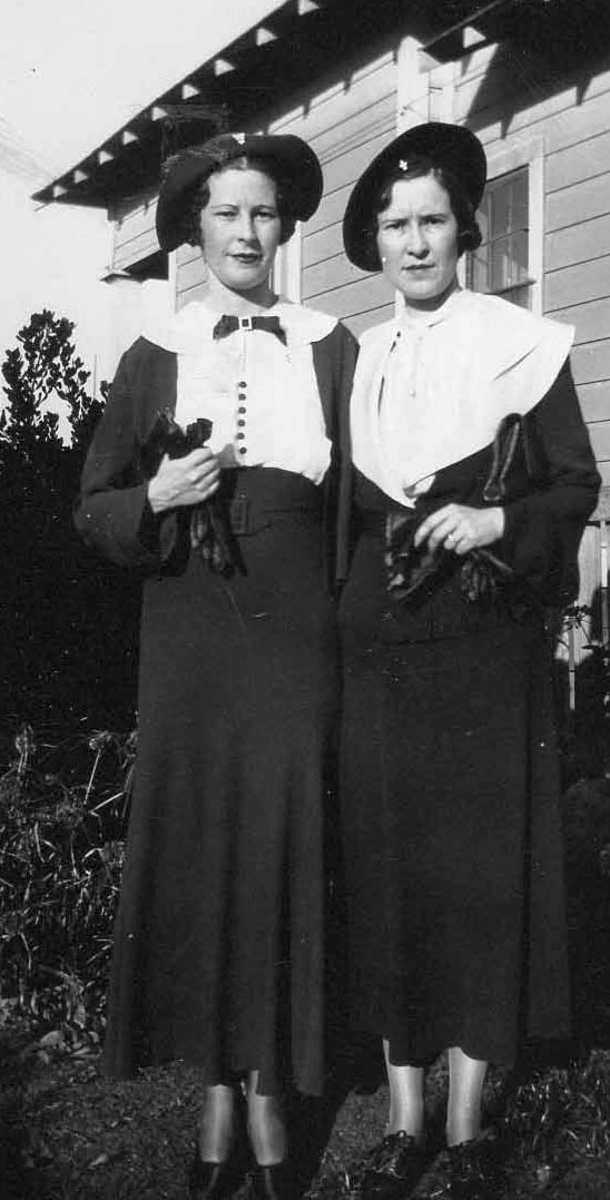 Gladys Brown and Doris - 1930