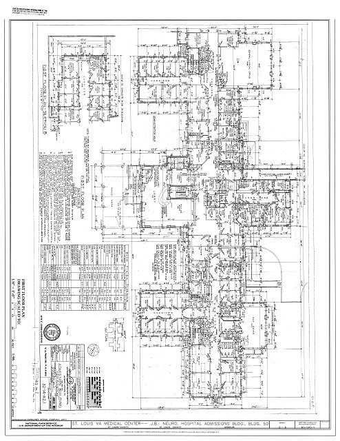 First Floor Plan - U.S. Veterans Hospital, Jefferson...