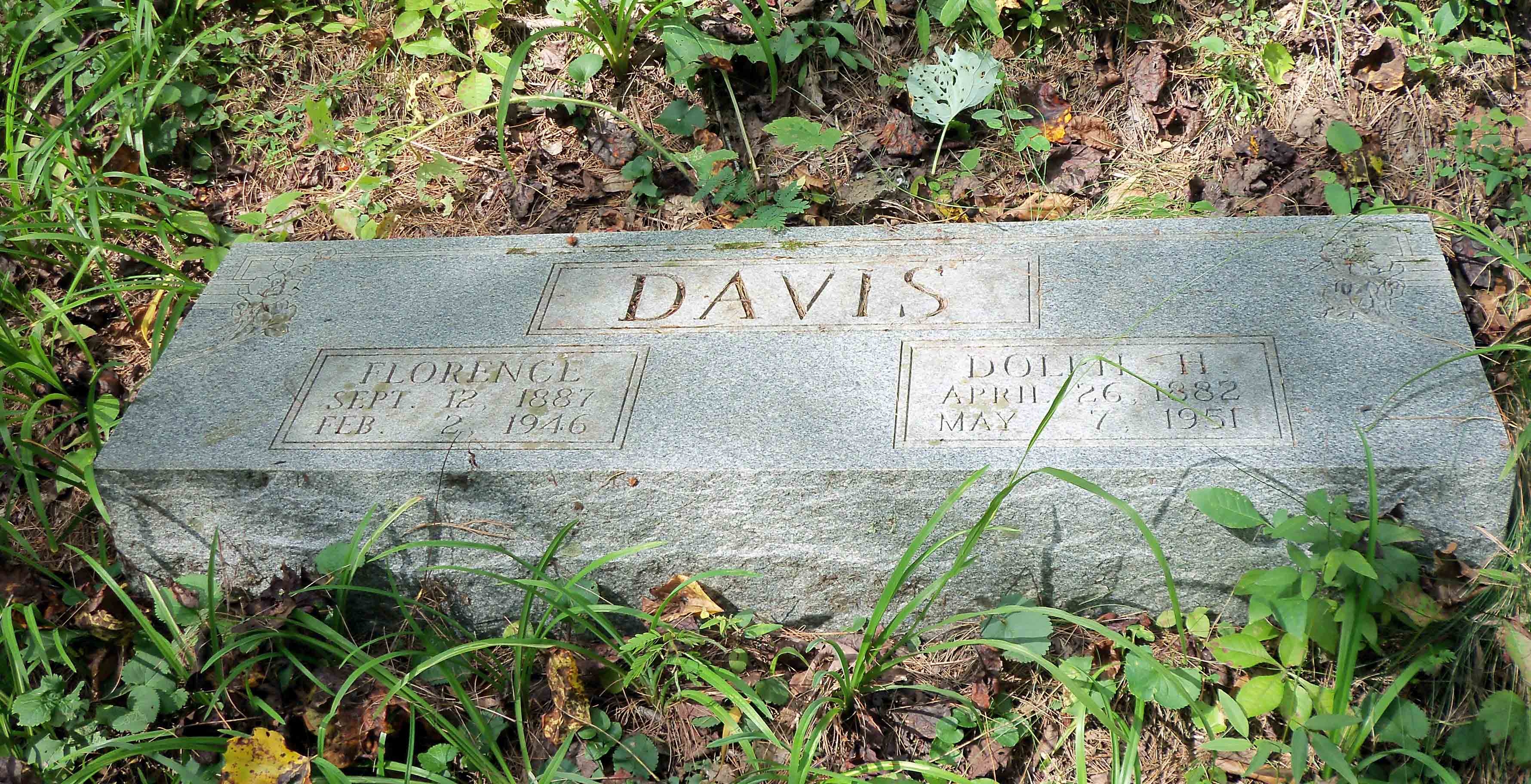 Dolph & Florence (Hatfield) Davis Grave, West Virginia