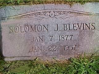 Solomon Jackson Blevins' grave