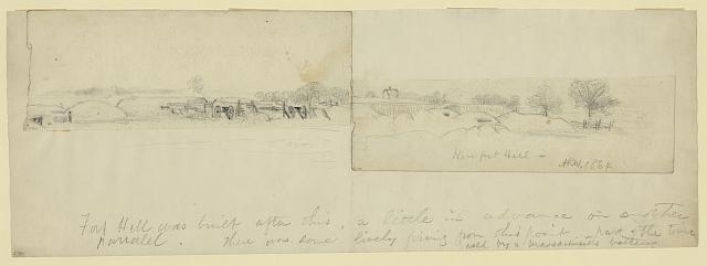 Near fort Hill. 1864