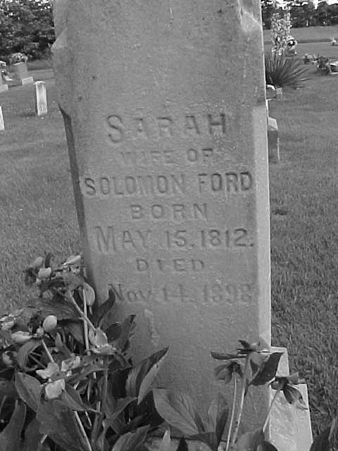 Sarah Morrison gravestone