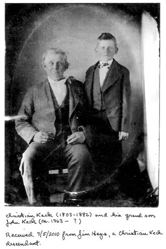 Christian Keck and Grandson John Keck