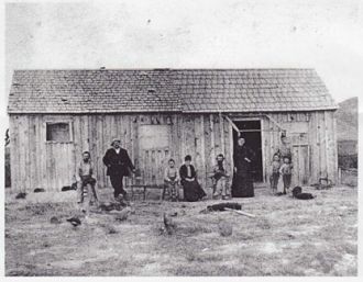House on Martin Brownell Ranch in OK, 1891