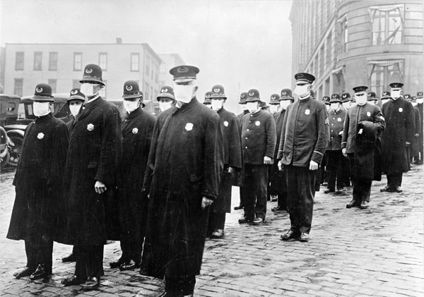 Seattle Policemen 1918 Influenza Epidemic