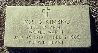 Grave of Joe Douglas Kimbro