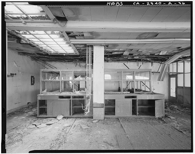 View of second floor interior workroom (southwest...