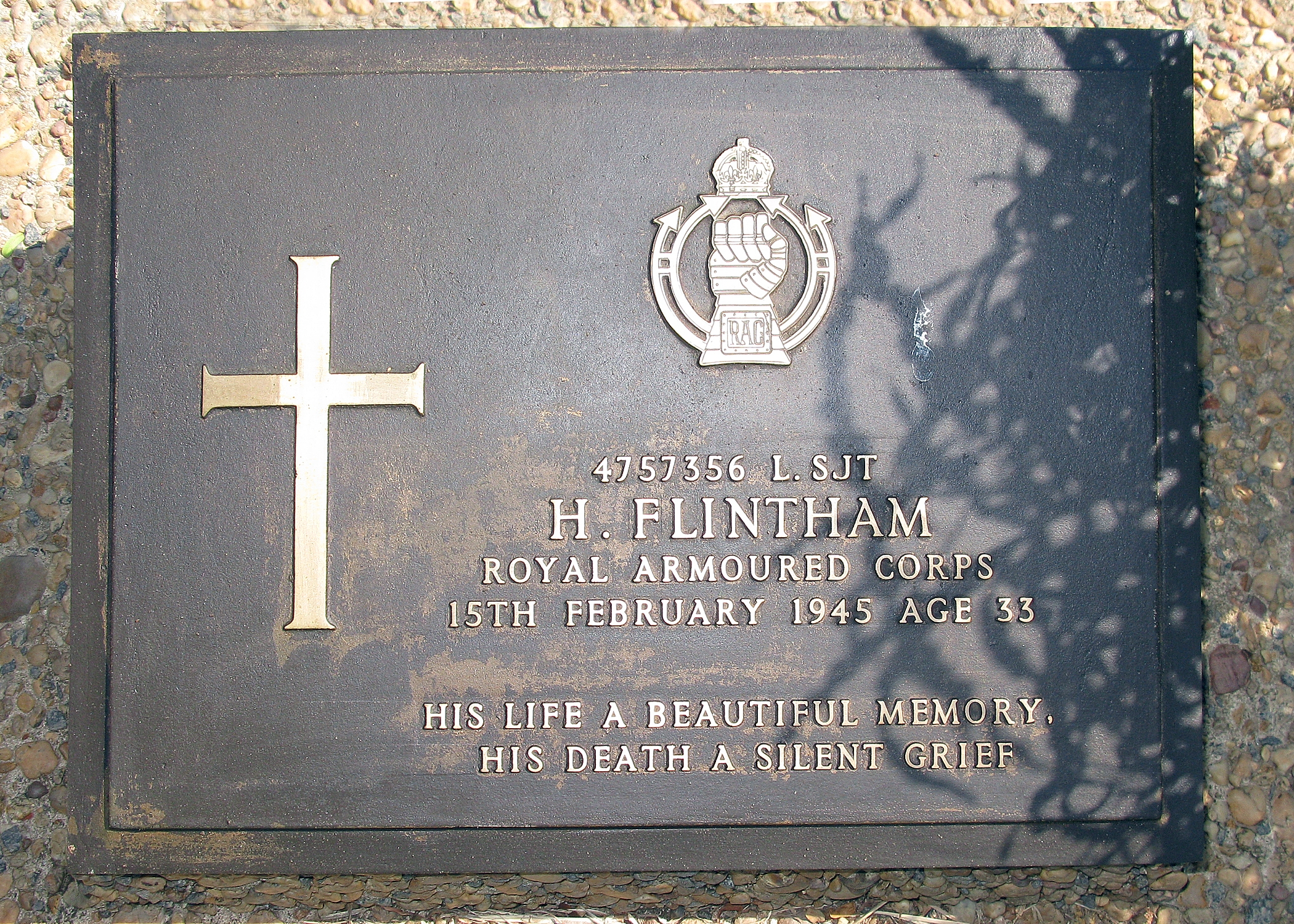 Harry  Flintham gravesite
