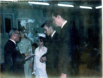 Wedding of Terry (Cook) and Elvin Tuttle, 1966