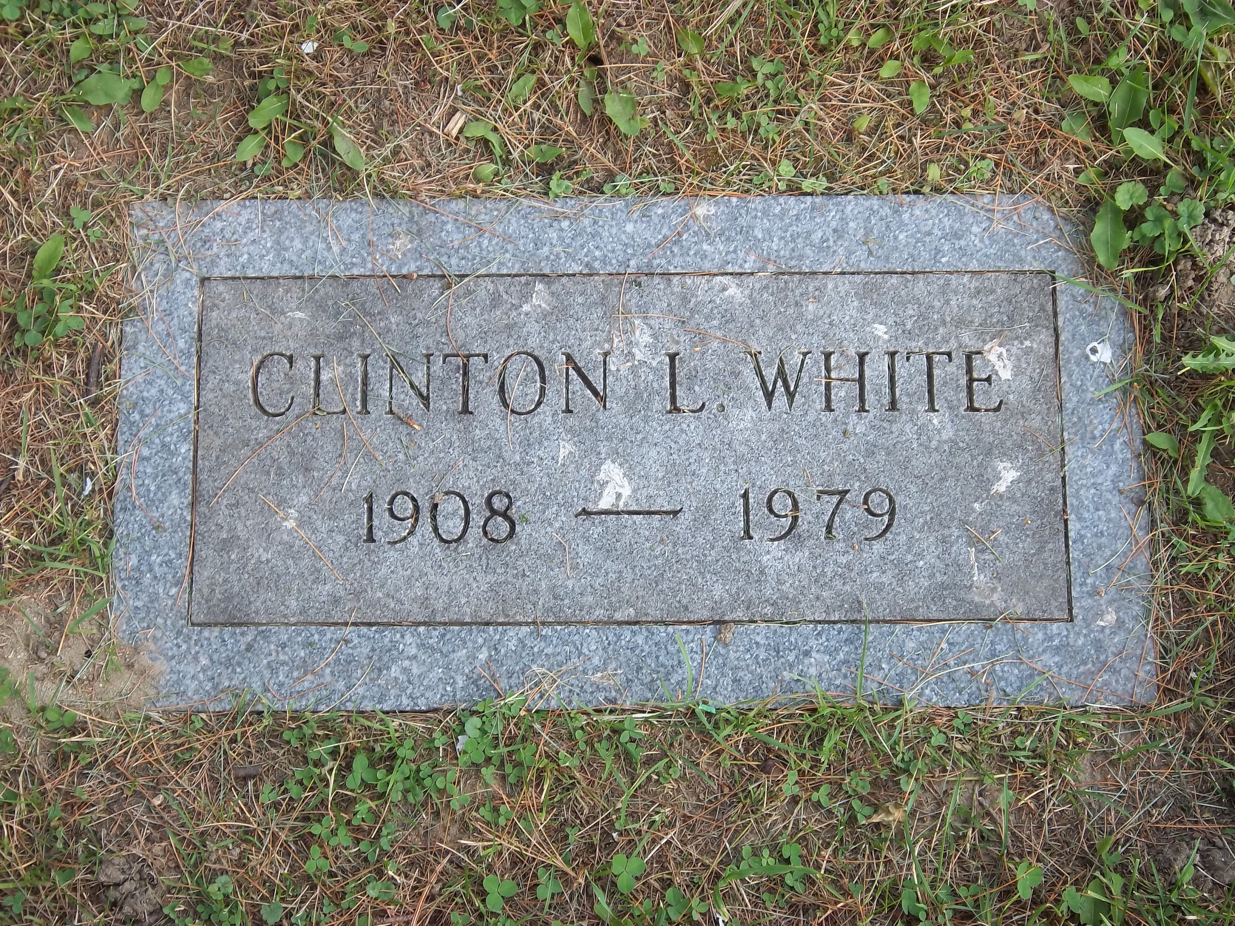 Clinton L White Gravesite