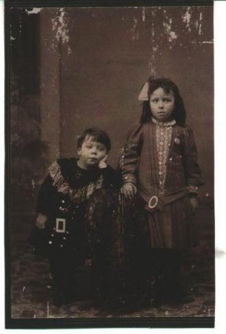 Charles and his sister, my grandmother Antoinette Campeau 1907