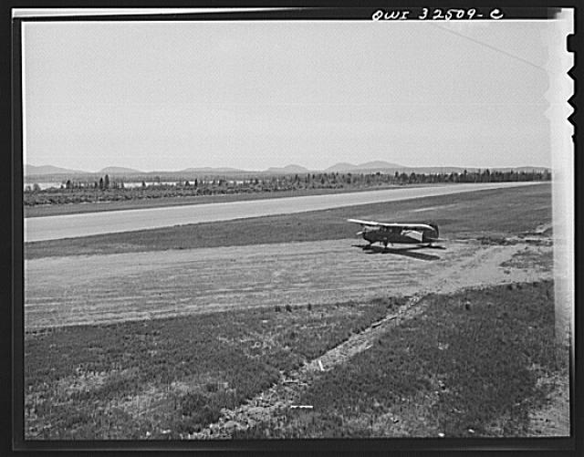 Bar Harbor, Maine. Civil Air Patrol base headquarters of...