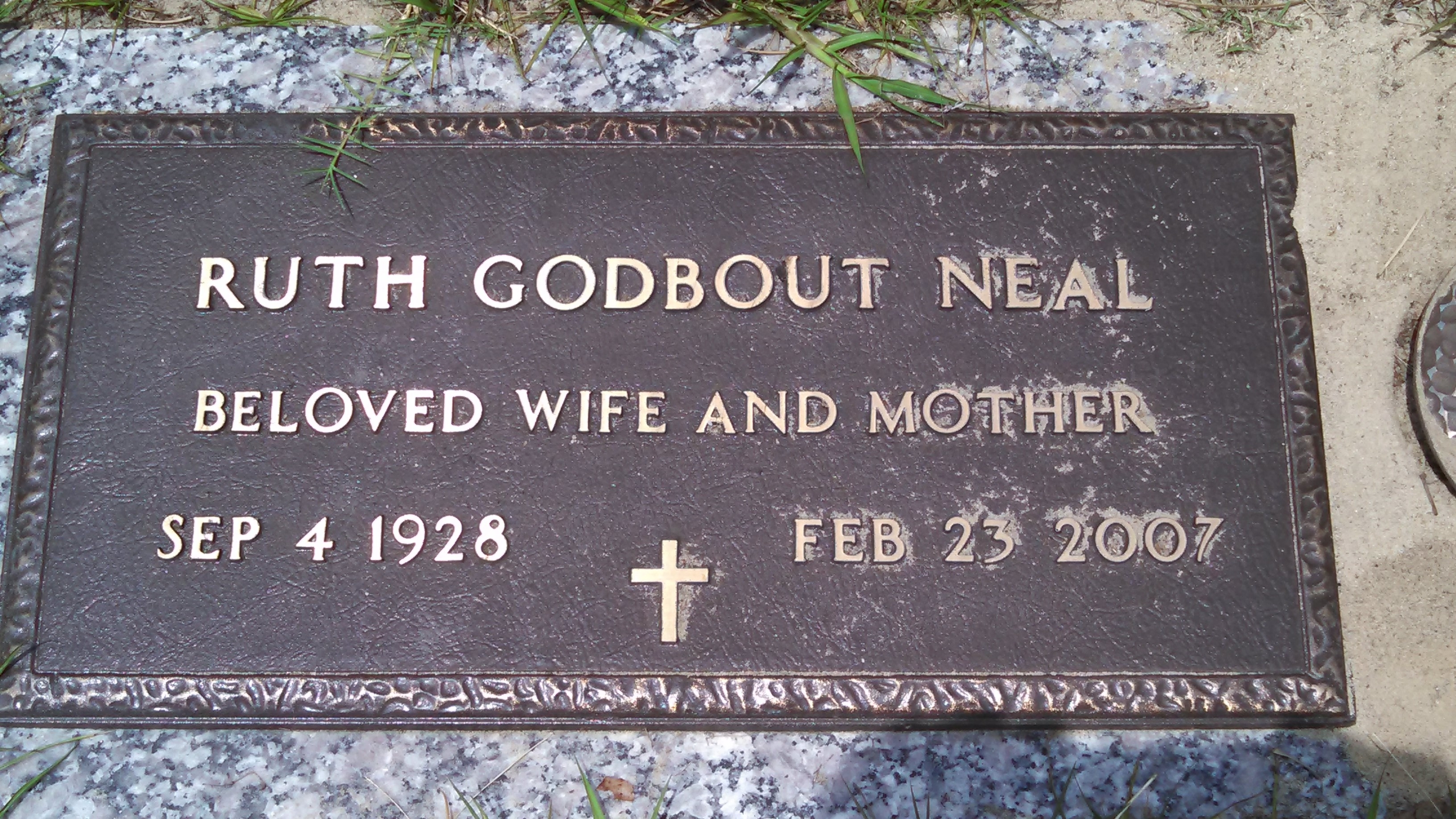 Ruth Godbout Neal grave
