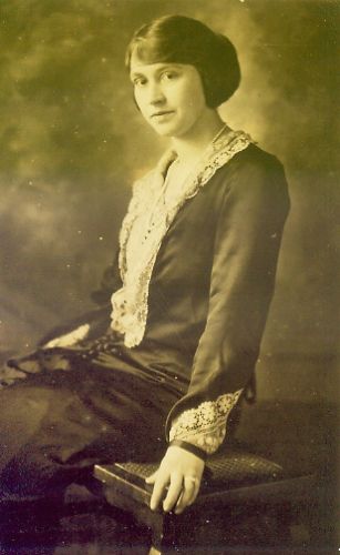 Young Lady on Bench