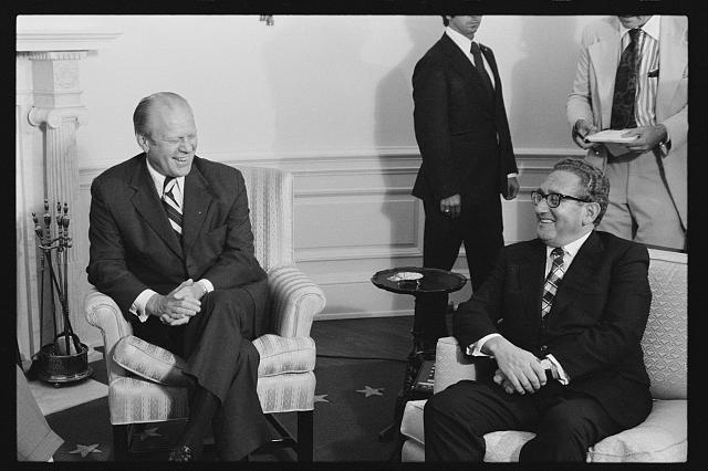 [President Gerald Ford and Secretary of State Henry...