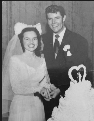 1950 Marguerite Horn and Donald Jennings Wedding