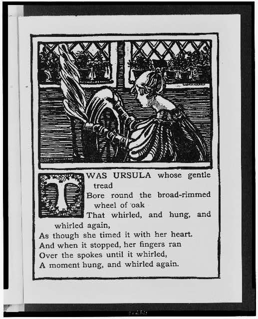 Twas Ursula whose gentle tread ... / [Ethel Reed].
