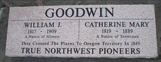 Headstone, William & Catherine Goodwin