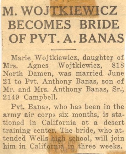 Wojtkiewicz/Banas Wedding Announcement