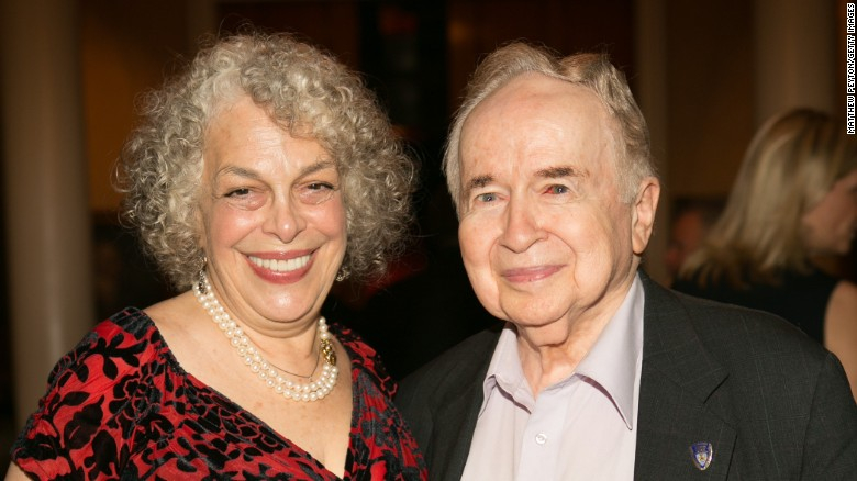 Joe Franklin with Marilyn Solkol.