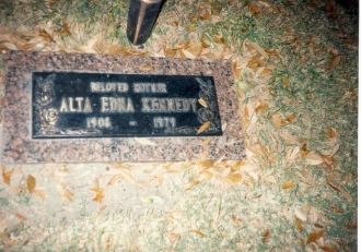 Alta Edna Kennedy's Grave Stone