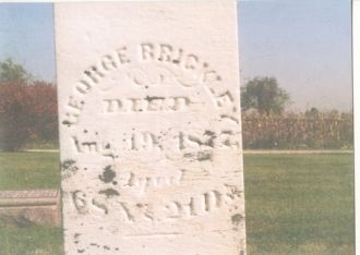 George Brickley gravestone