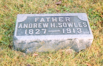 Andrew H. Sowles gravestone