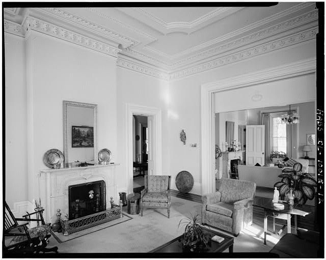 12. General view of W parlor, first-floor; looking NE to...