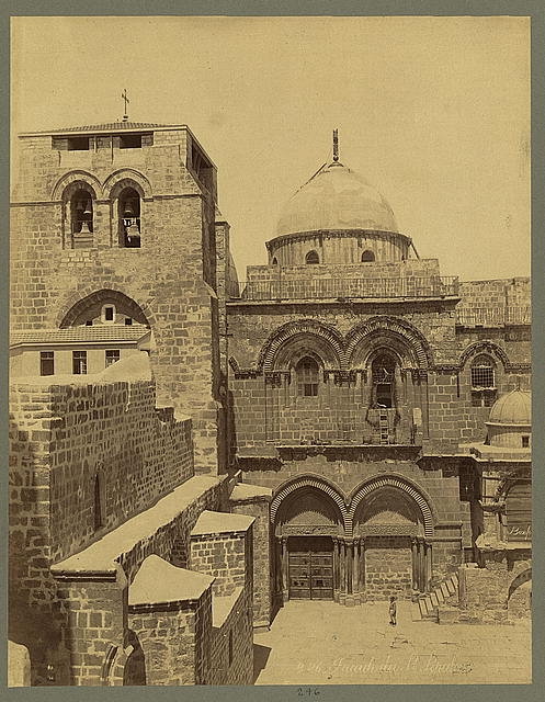 Fac̨ade du St. Sépulchre / Bonfils.