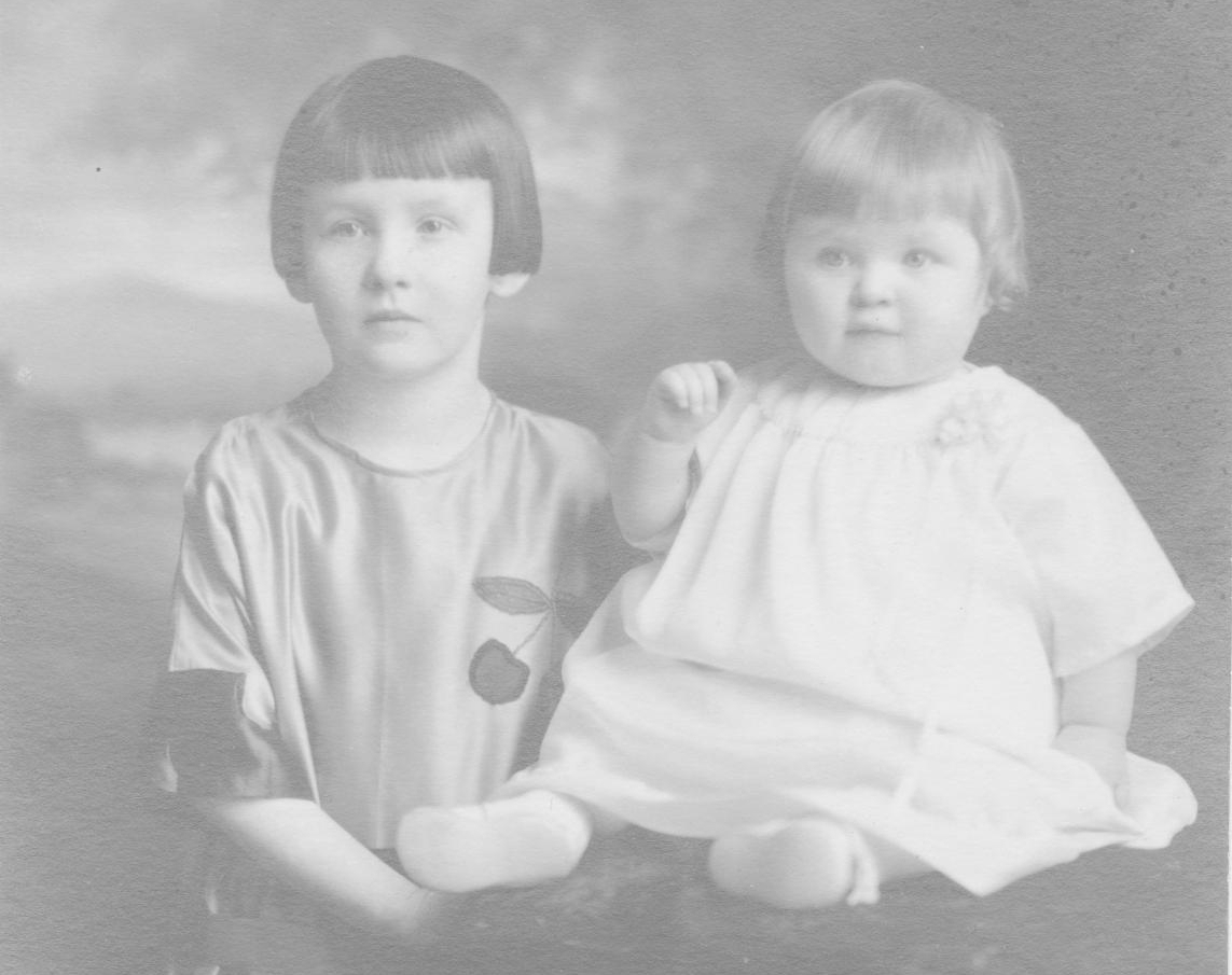 Grace & Deloris Peterson, Minnesota c1924