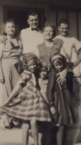 Sybil with Family 1961 on N. Osewgo in Jacinto City, Texas
