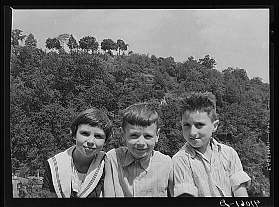 Mauch Chunk children who live on High Street. Mauch...