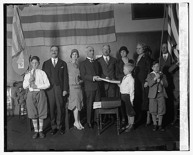 Minister of Uruguay at Jackson School, 2/19/29