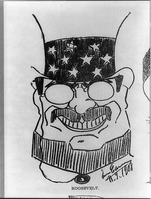 Caricature of Theo. Roosevelt / Enrico Caruso, N.Y.
