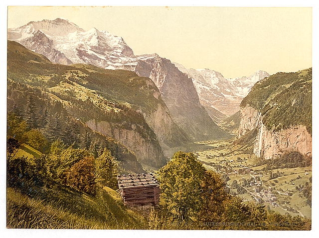 [Lauterbrunnen Valley and Jungfrau, Bernese Oberland,...