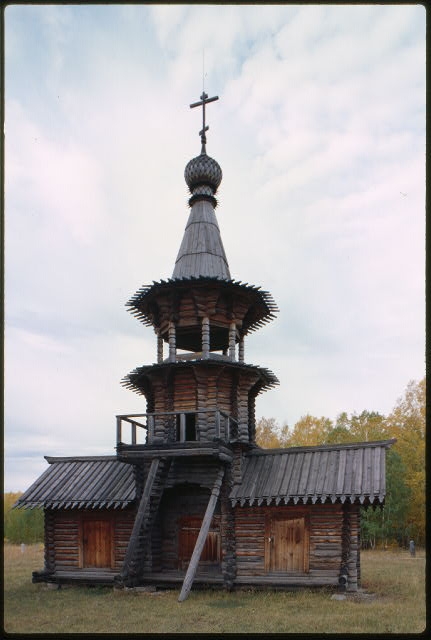 Log Church of the Savior from the village of...