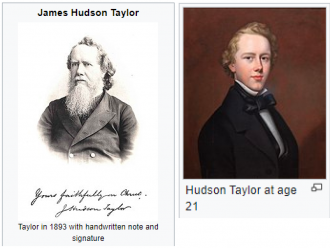 Hudson Taylor 21 May 1832 – 3 June 1905 Britain - China