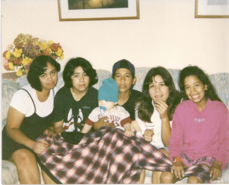 Aaron with his cousins