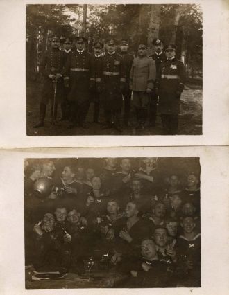 Two groups of unknown military men