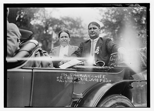 M.L. Sullivan & wife in auto