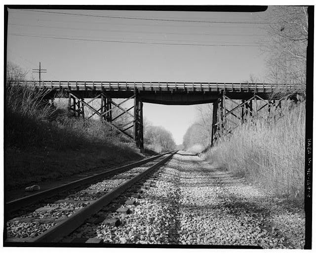 4. East elevation, looking west. - Allender Road Bridge,...
